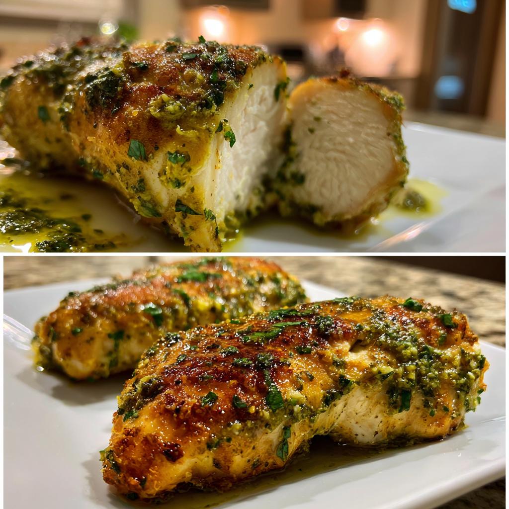 chicken pesto air fryer - detail 1