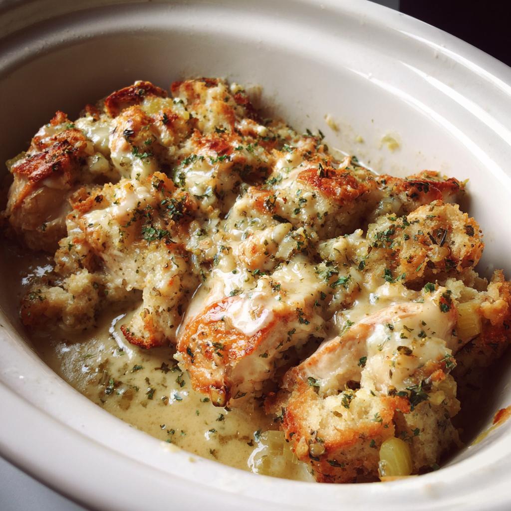 chicken stuffing crockpot