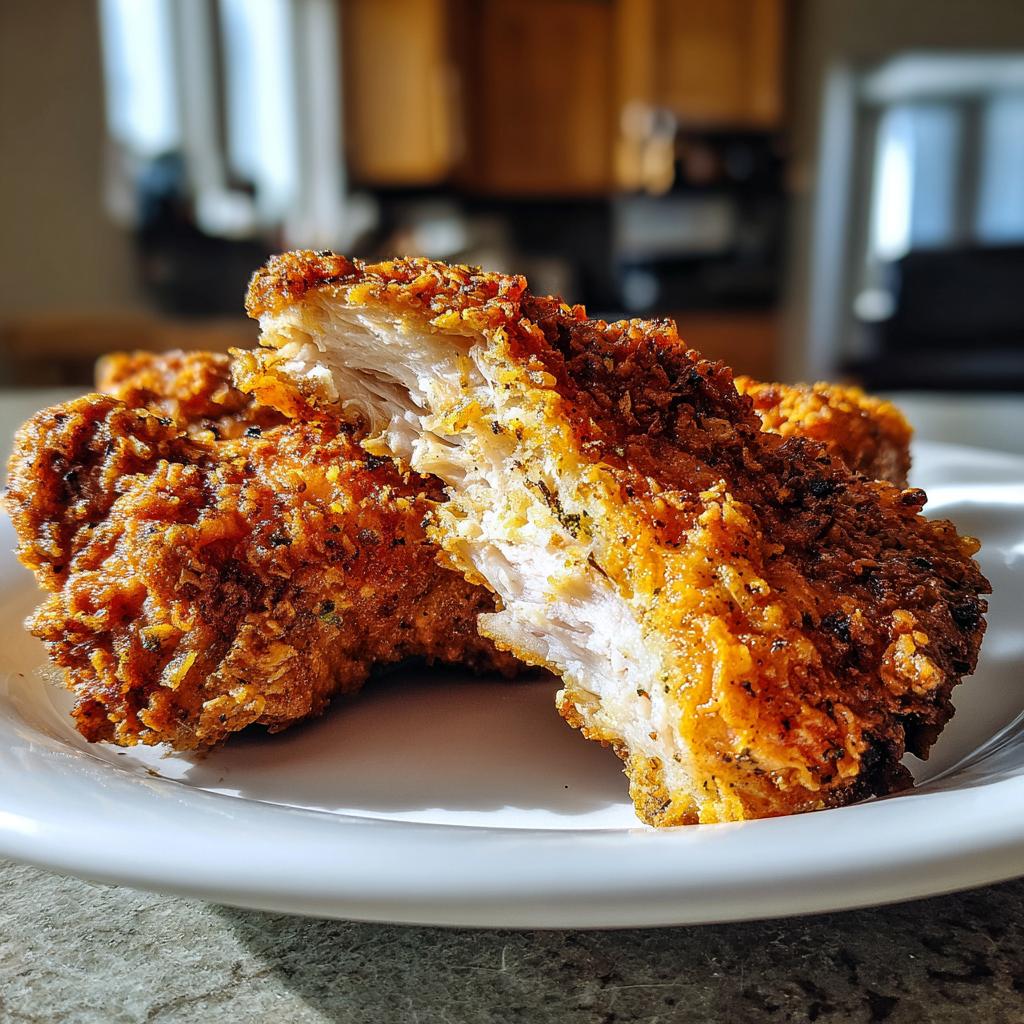 crispy fried chicken - detail 1
