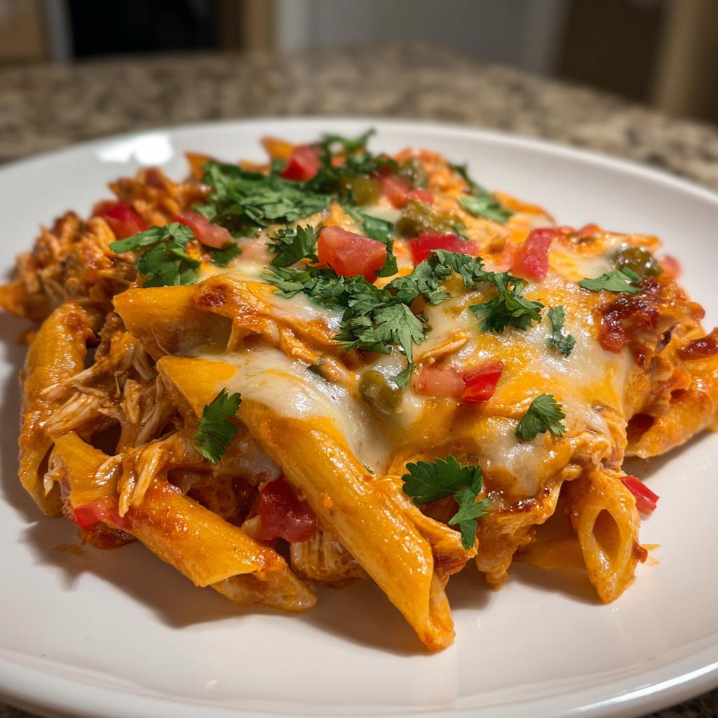 crockpot chicken enchilada pasta