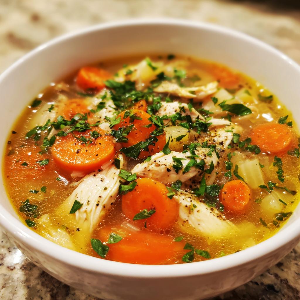 ginger lemon chicken soup