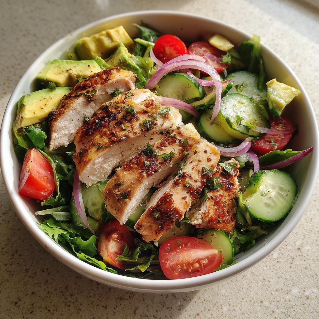 healthy salad recipes with chicken - detail 1