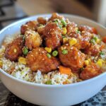 orange chicken and fried rice