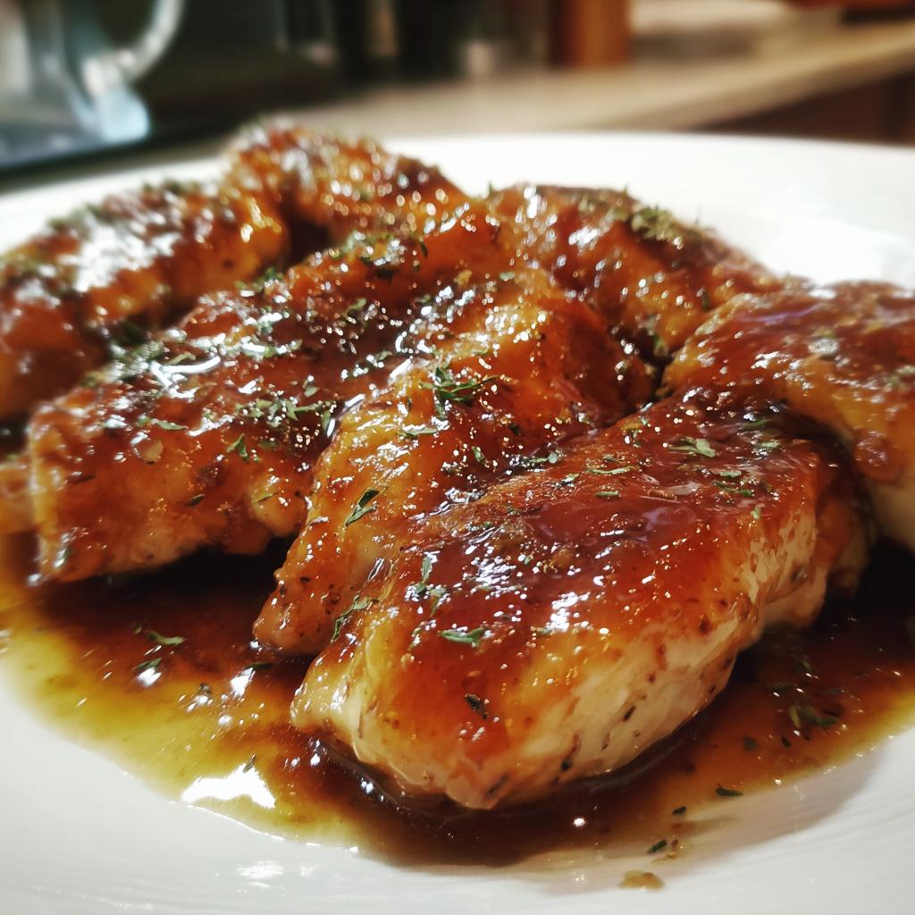 pressure cooker honey garlic chicken - detail 1