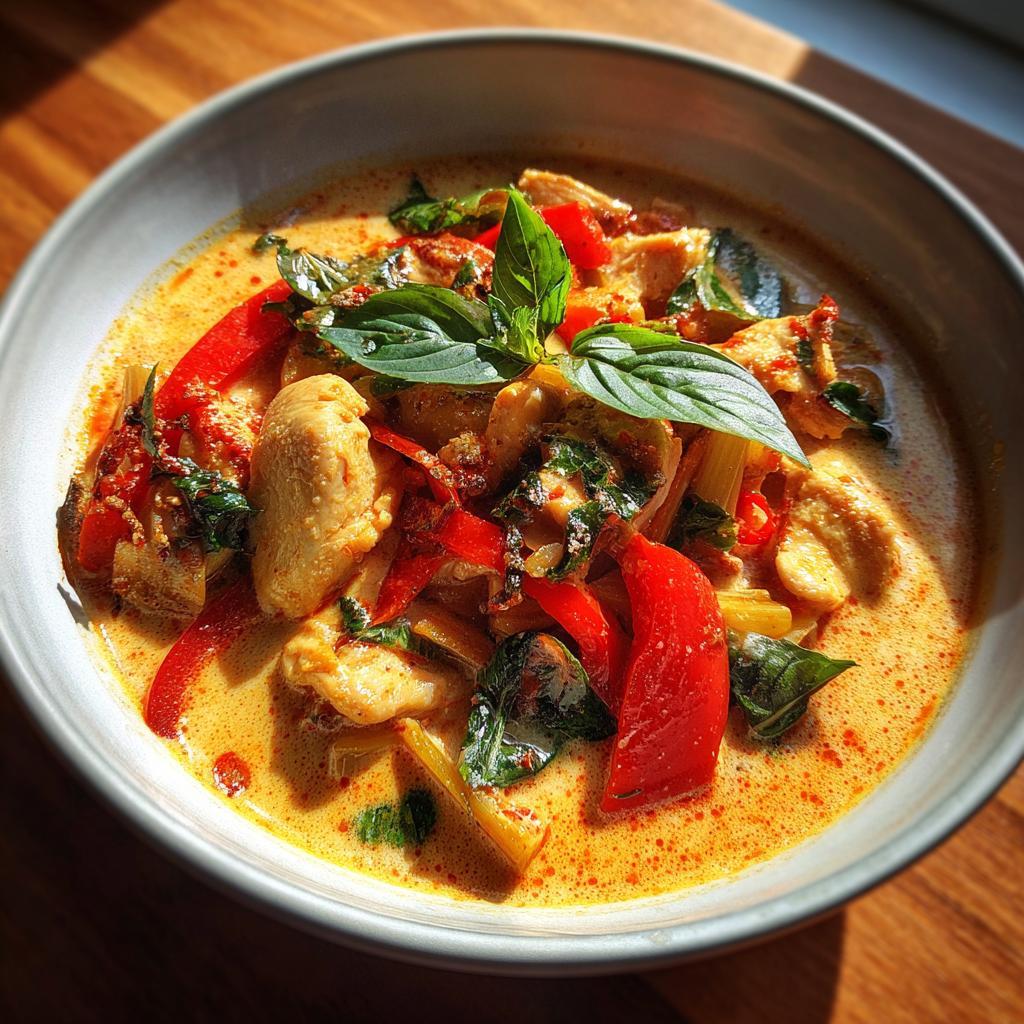 red curry chicken thai - detail 1