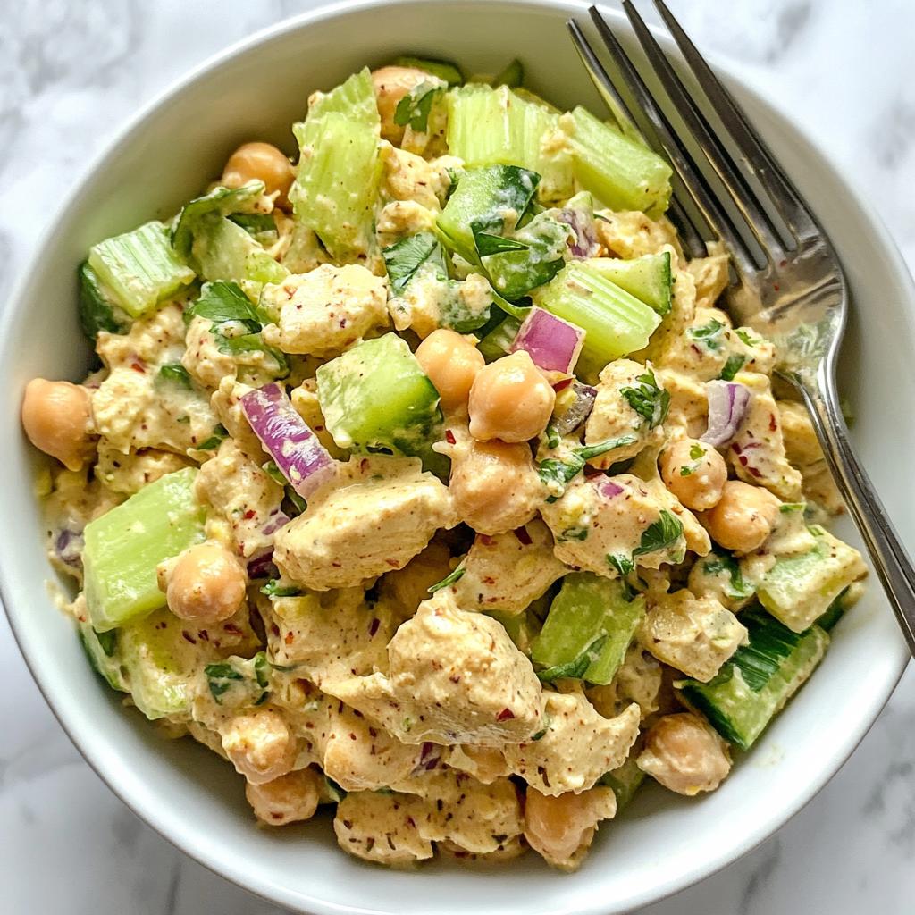 vegan chickpea chicken salad