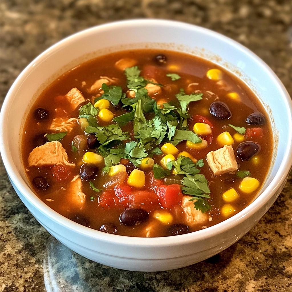 weight watcher chicken tortilla soup - detail 1