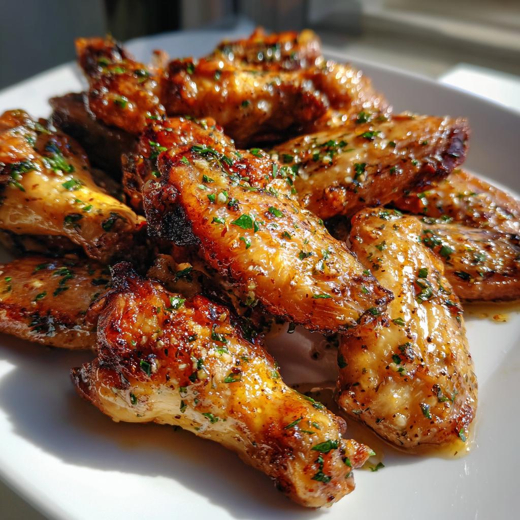 Air Fryer Garlic Butter Wings