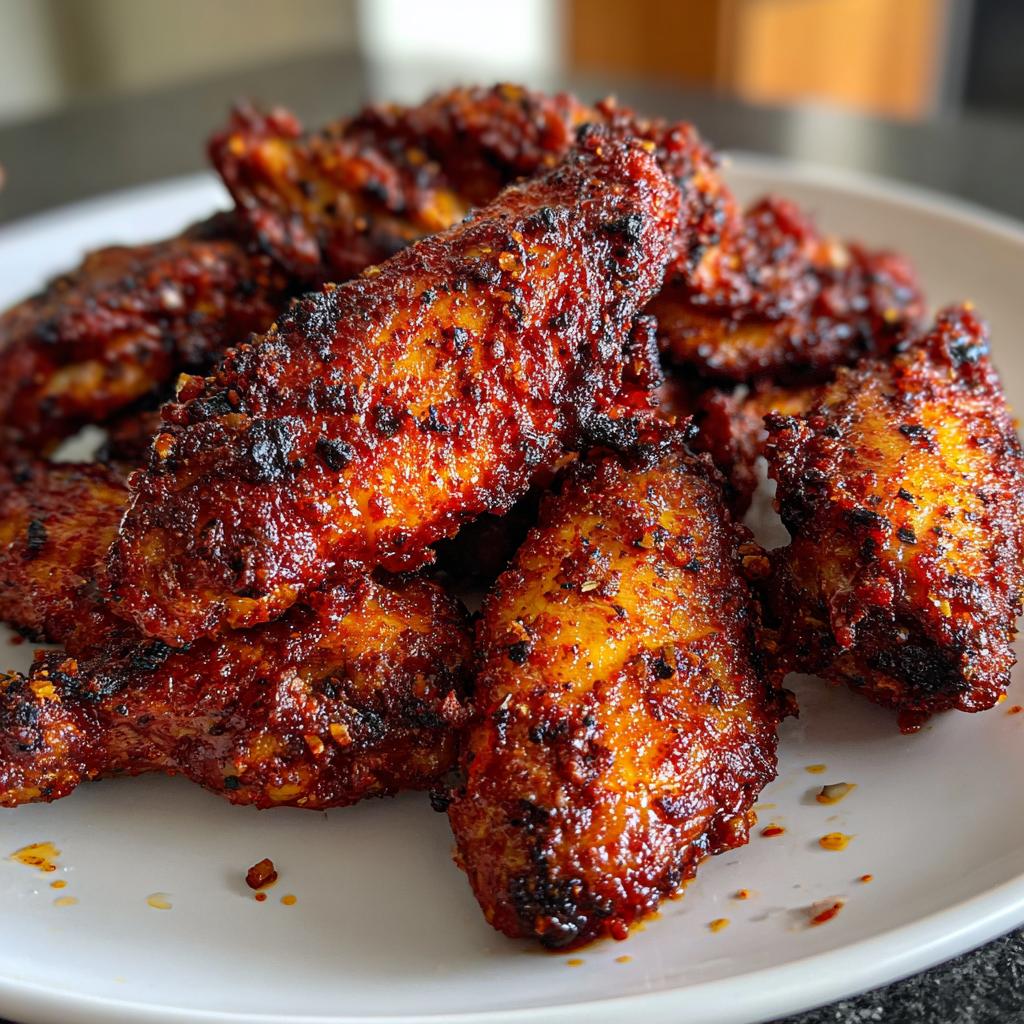 Air Fryer Spicy Dry Rub Wings