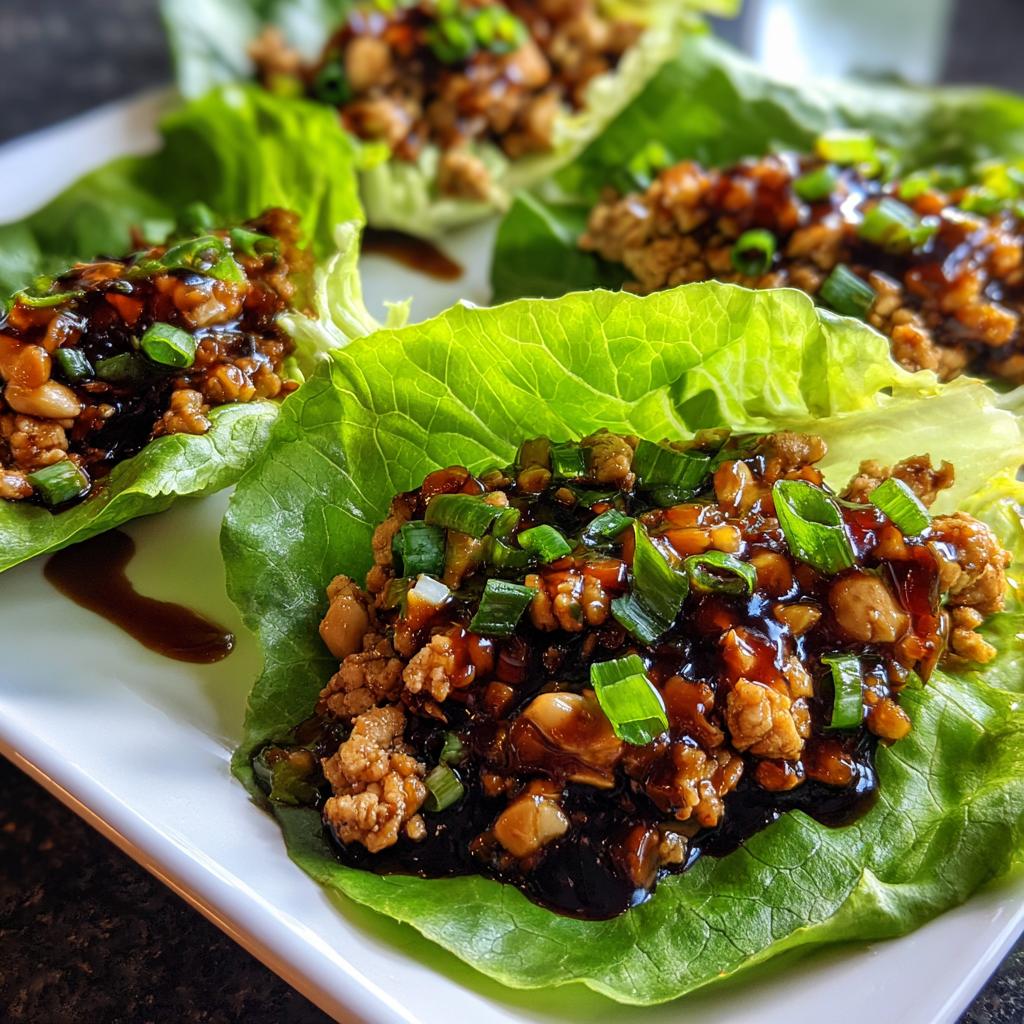 Asian Chicken Lettuce Wraps