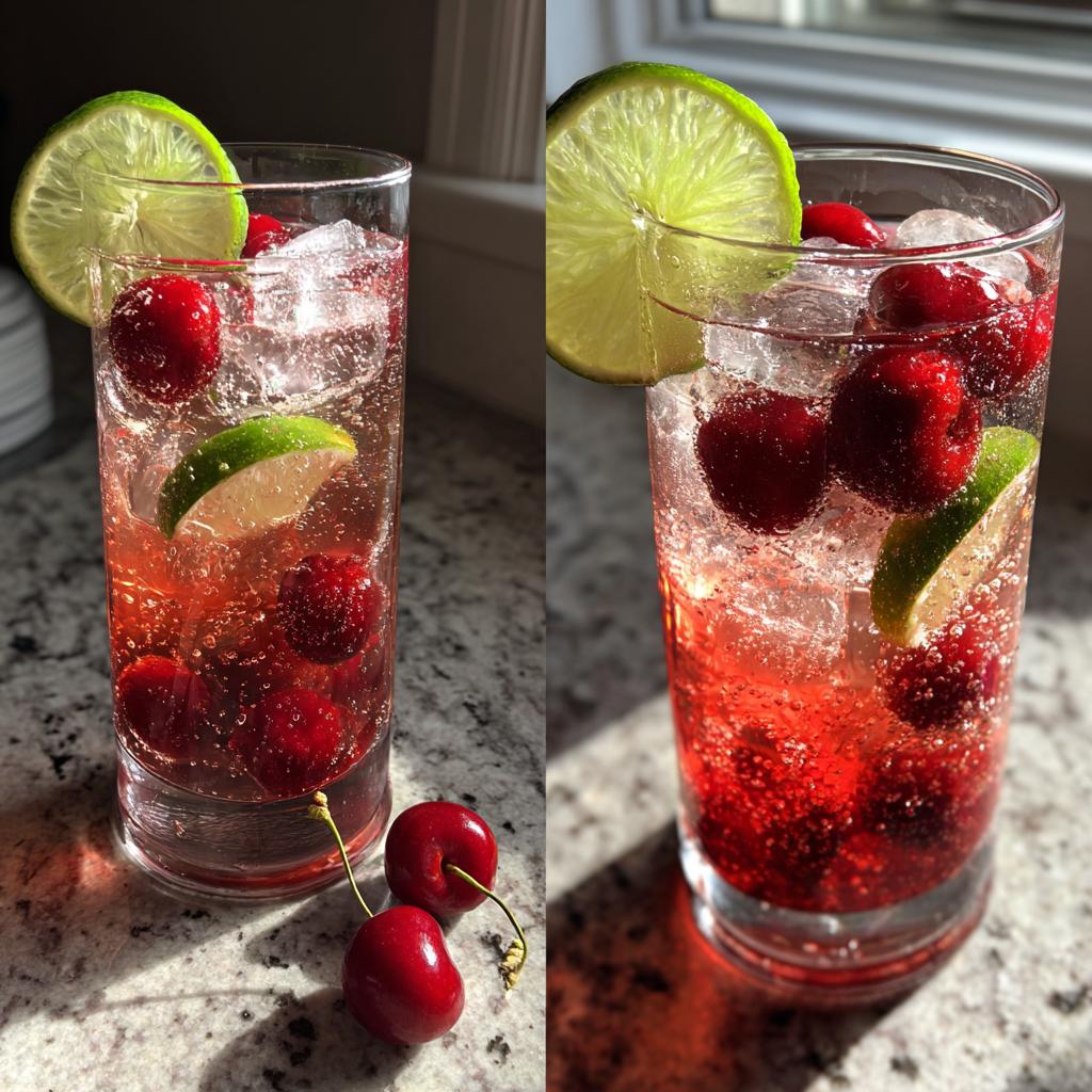 Cherry Lime Sparkler - detail 1