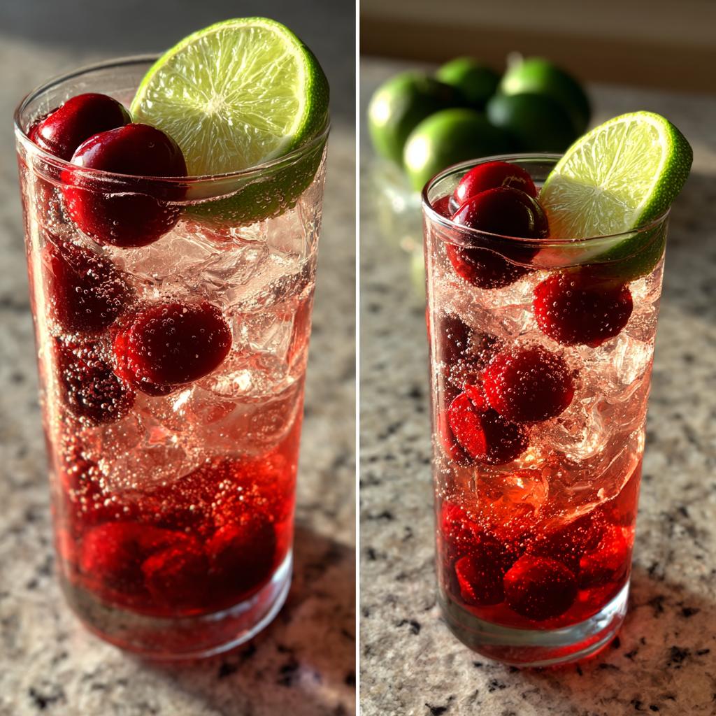 Cherry Lime Sparkler