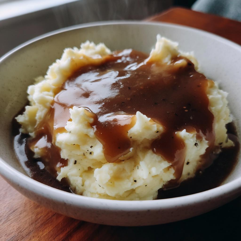 Mashed Potatoes with Gravy
