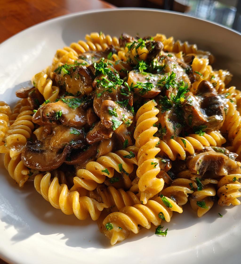 Mushroom Stroganoff Pasta - detail 1