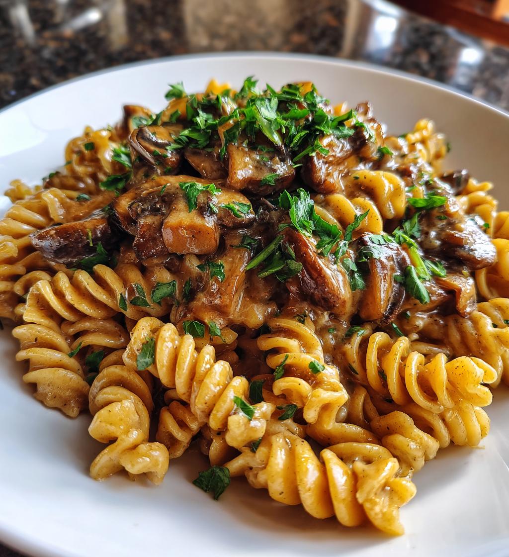 Mushroom Stroganoff Pasta