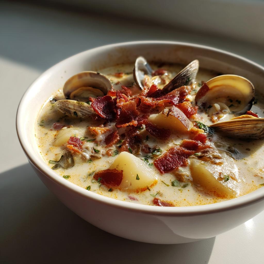 New England Clam Chowder - detail 1