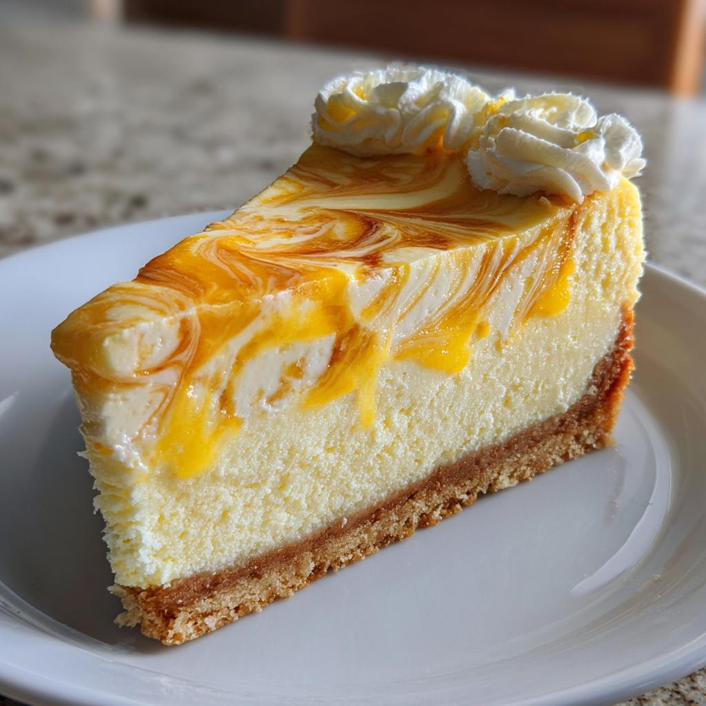 Passion Fruit Cheesecake - detail 1