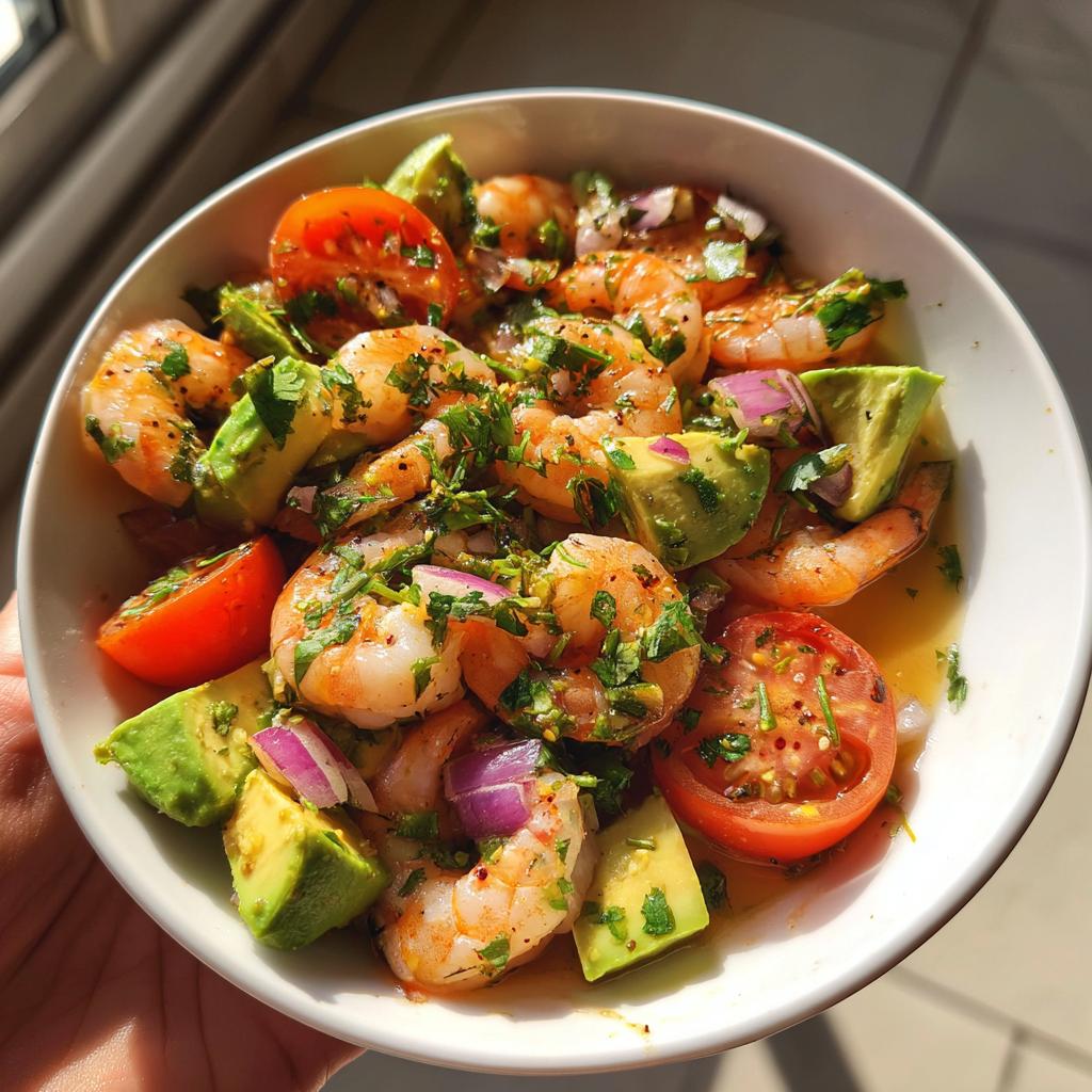 Shrimp and Avocado Salad - detail 1