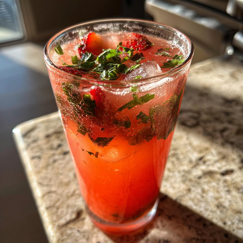 Strawberry Basil Lemonade - detail 1