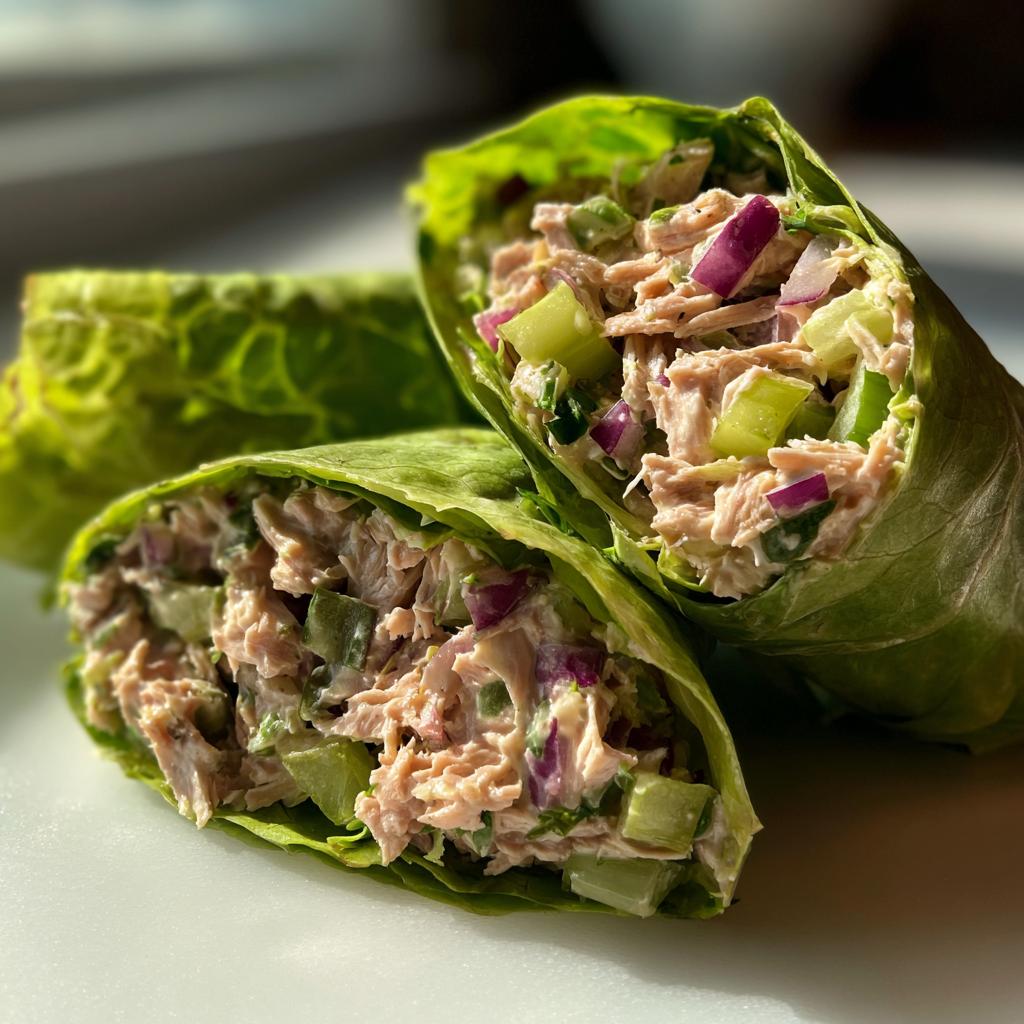 Tuna Salad Lettuce Wraps