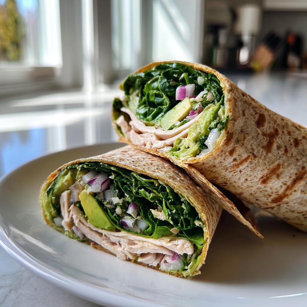 Turkey and Spinach Wrap - detail 1
