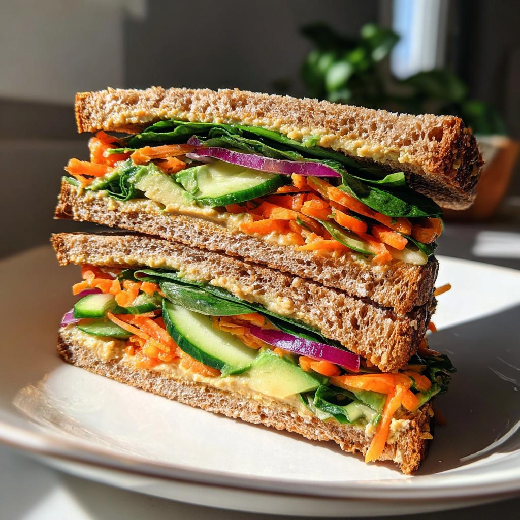 Whole Wheat Veggie Sandwich