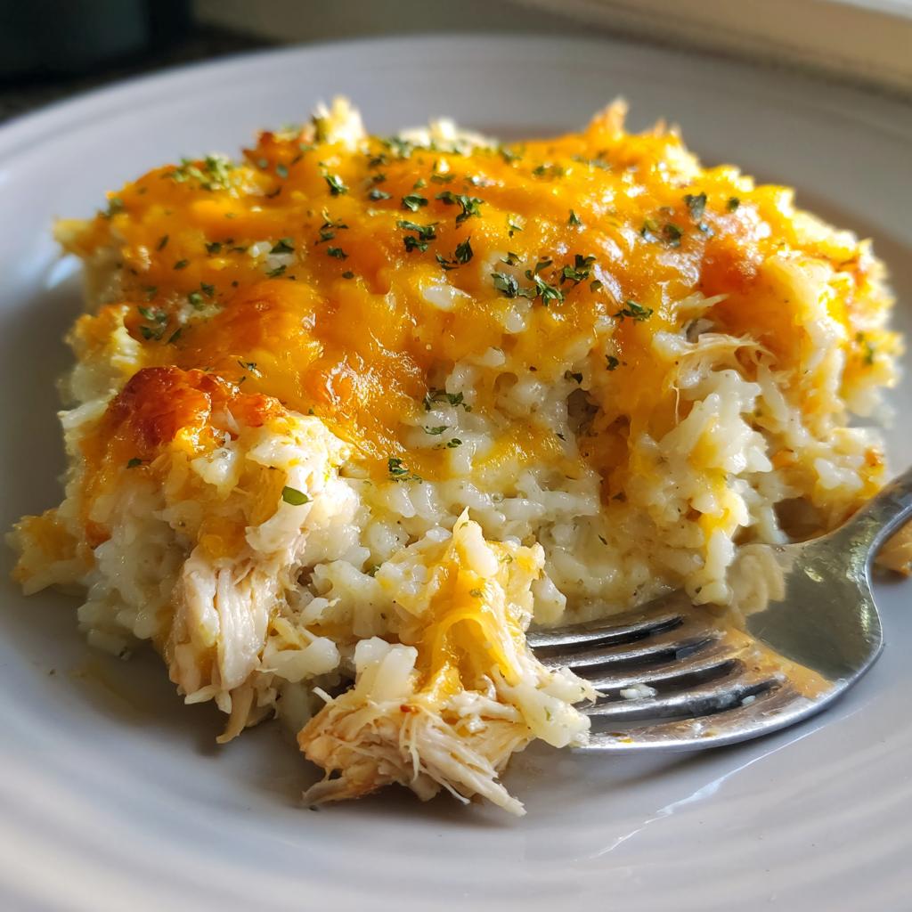 chicken and rice casserole - detail 1