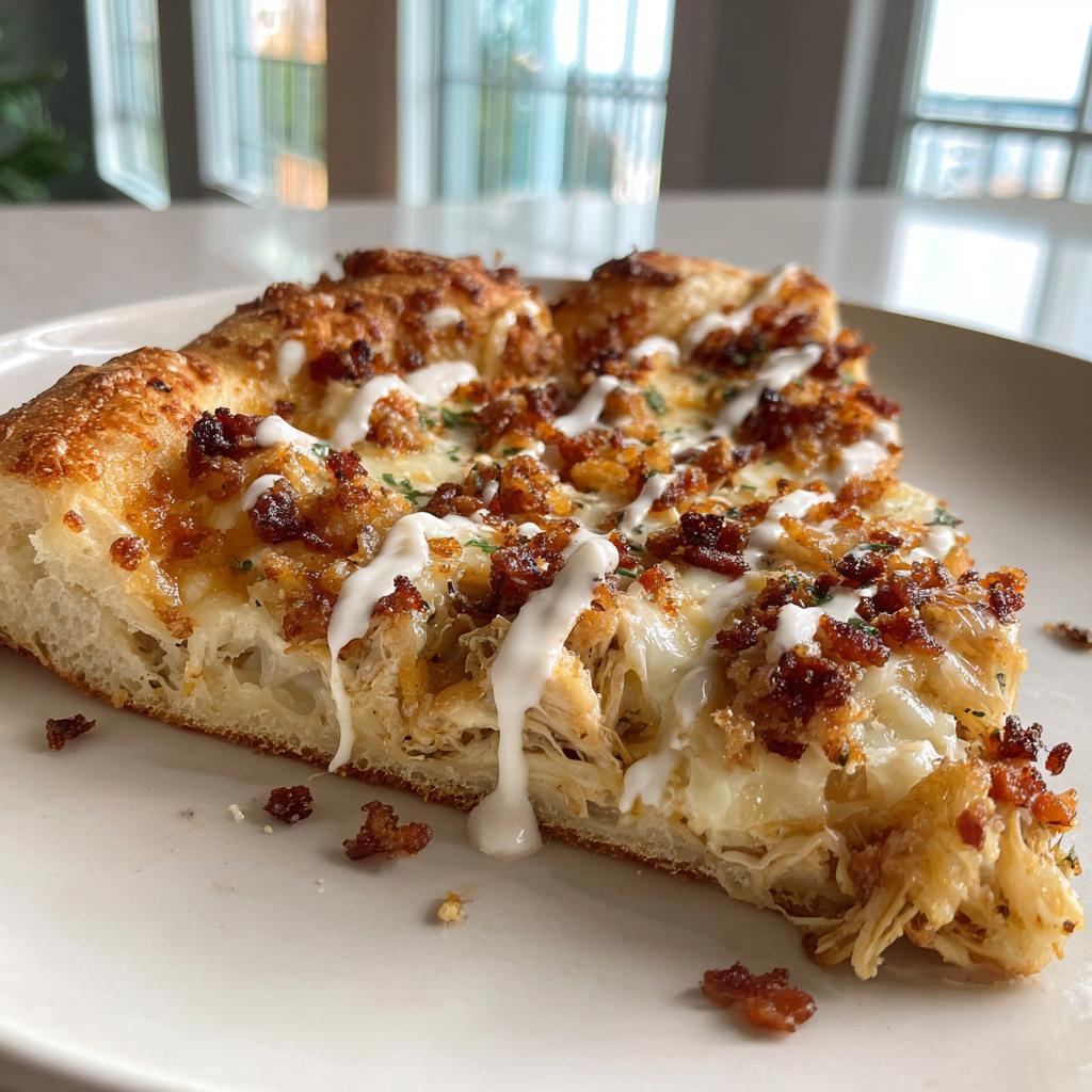 chicken bacon ranch pizza