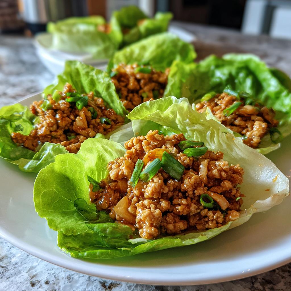 chicken lettuce wraps - detail 2