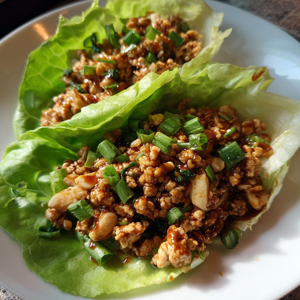 chicken lettuce wraps - detail 3