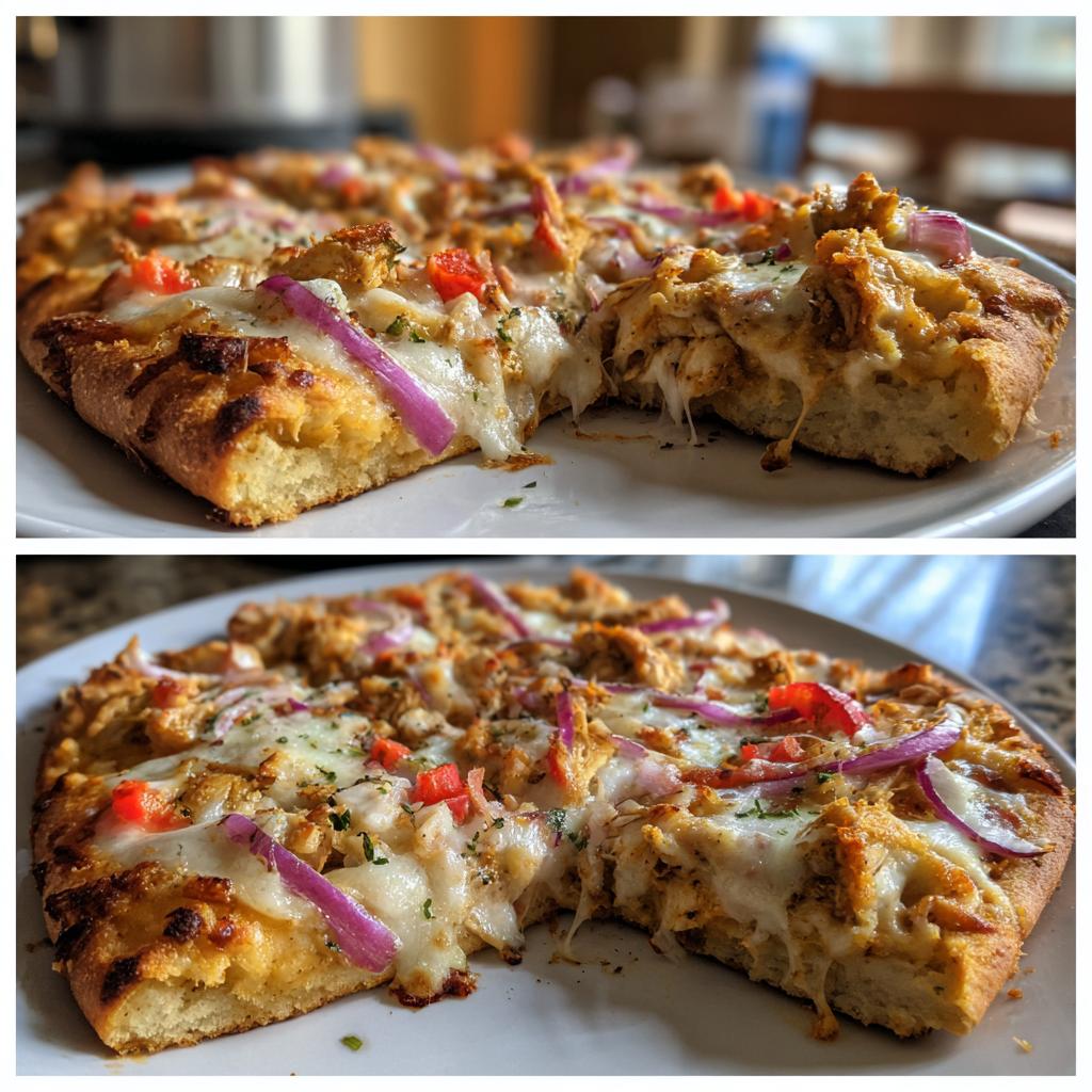naan chicken pizza