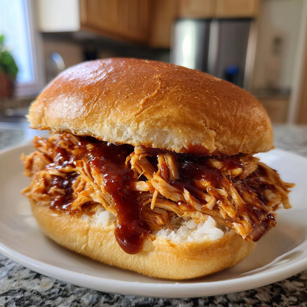 pulled chicken sandwiches