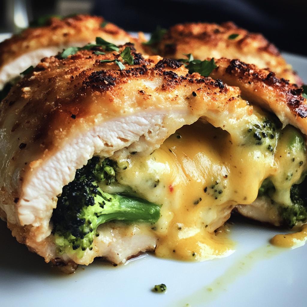 Broccoli Cheddar Stuffed Chicken