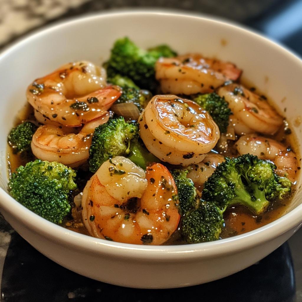 Garlic Butter Shrimp with Broccoli