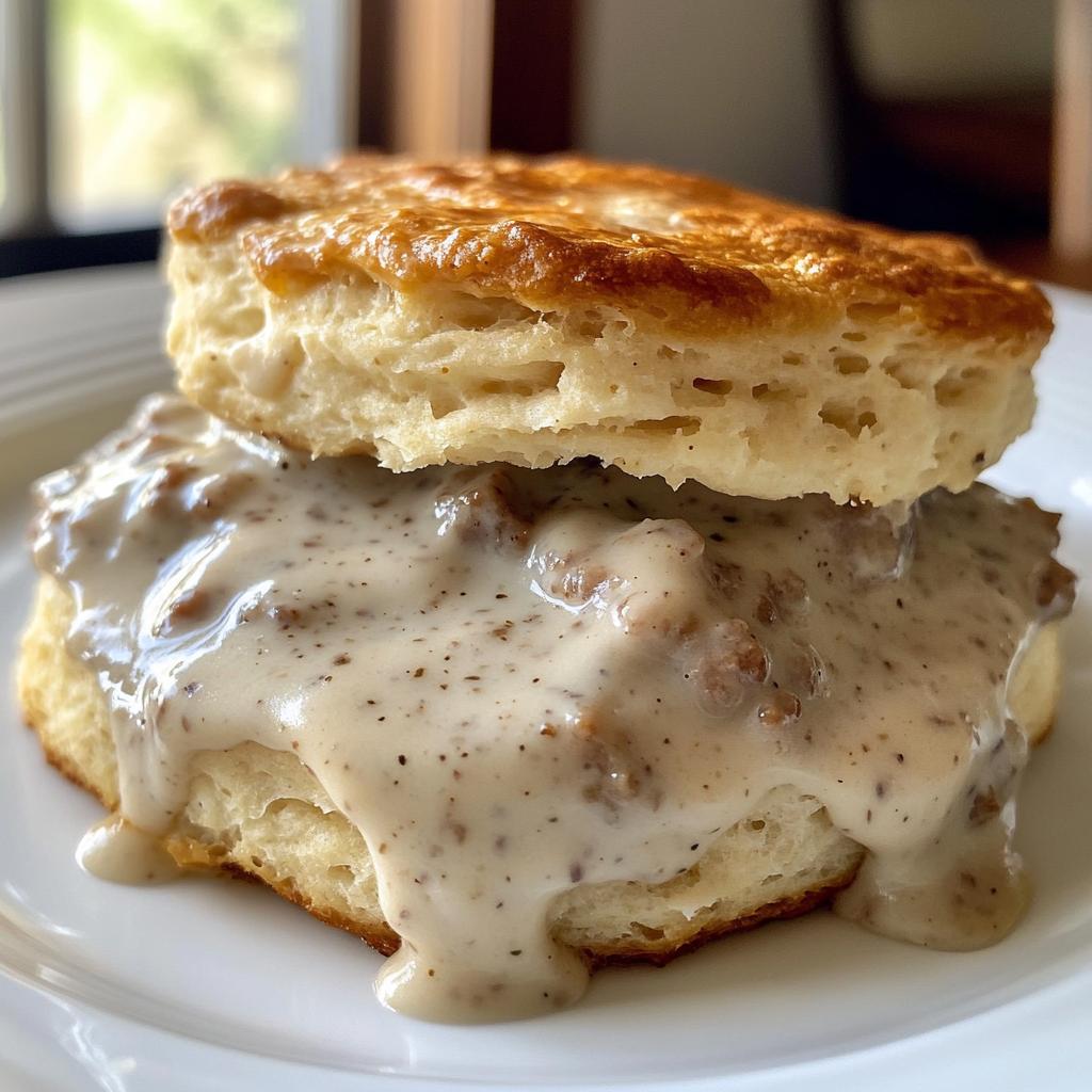 Sausage Gravy and Biscuits