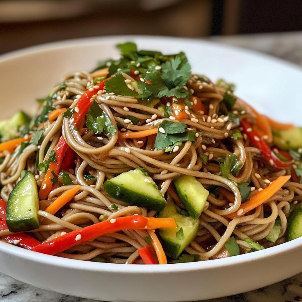 Soba Noodle Salad with Veggies