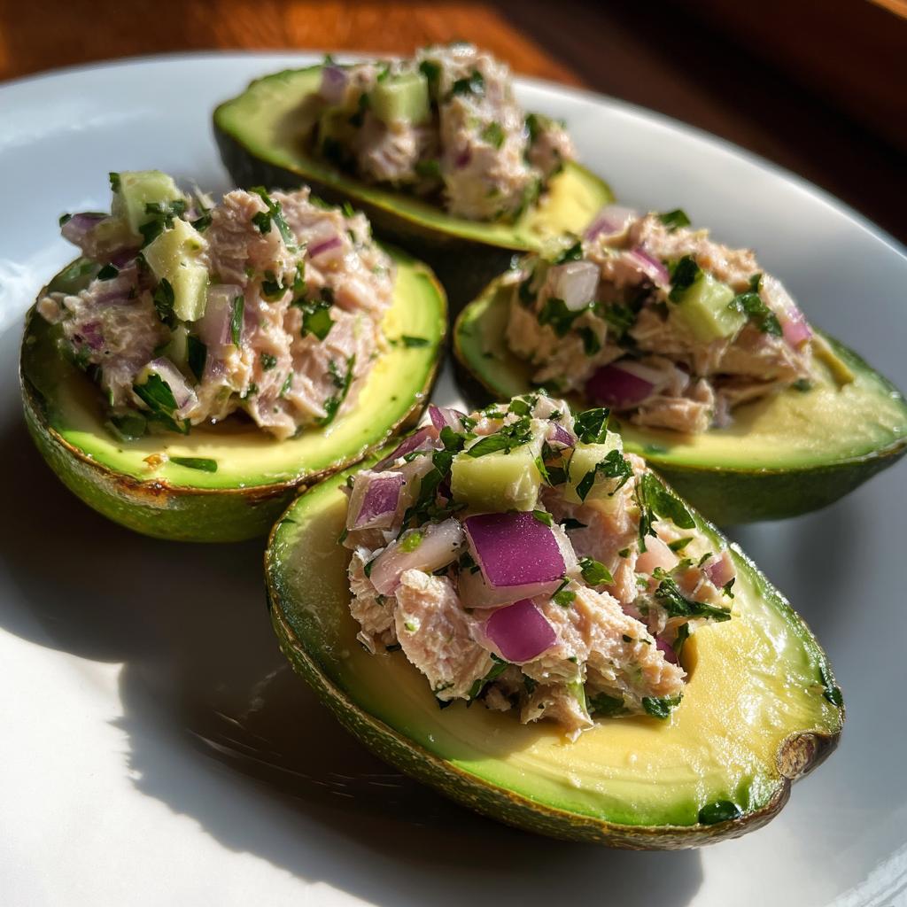Stuffed Avocados with Tuna