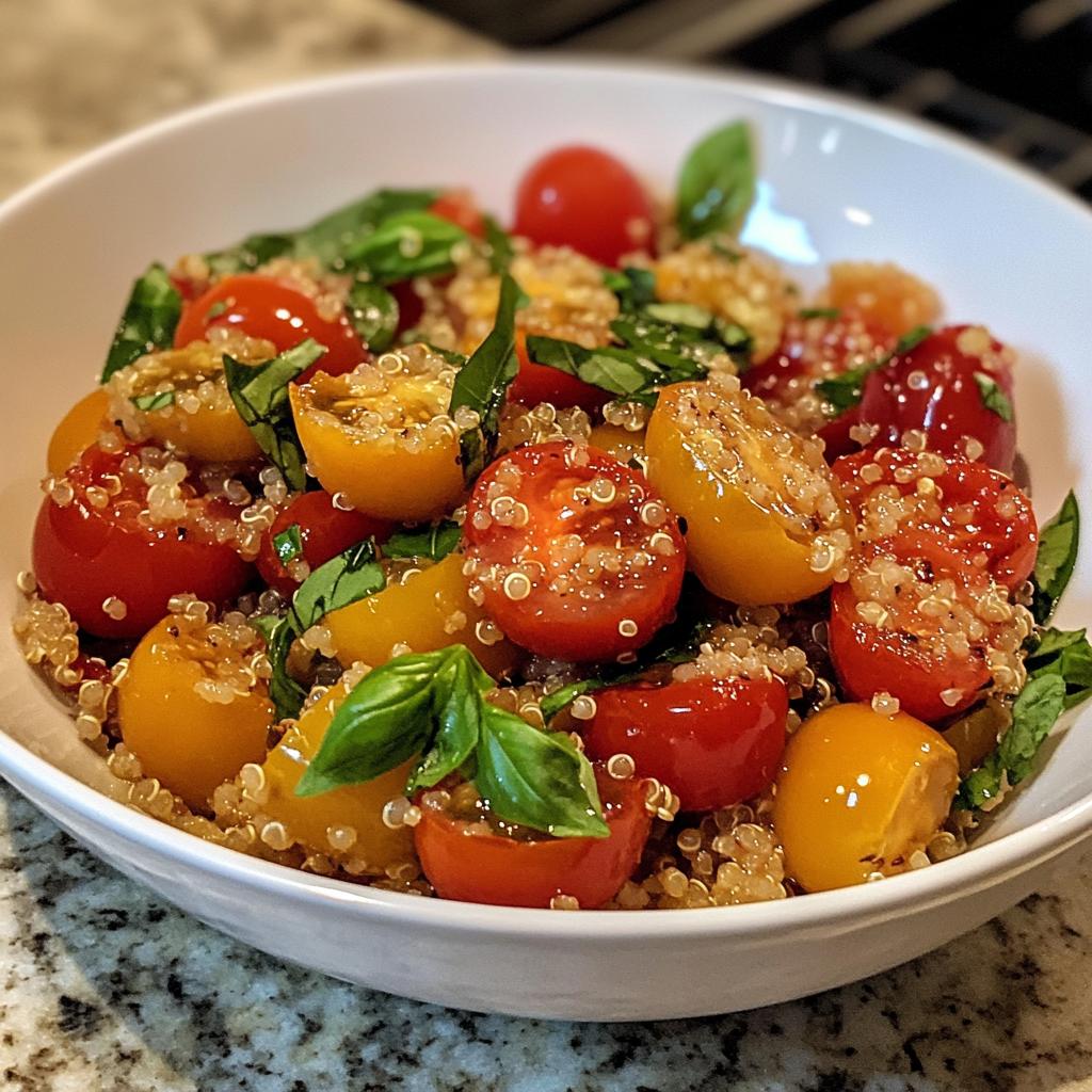 Tomato Basil Quinoa Salad - detail 1