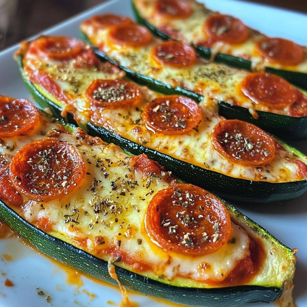 Zucchini Pizza Boats