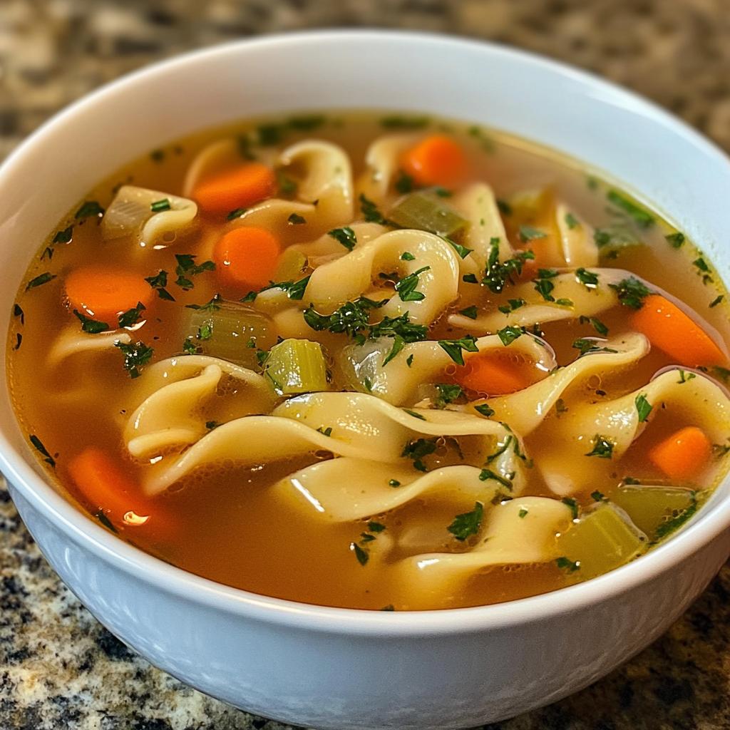 chicken less noodle soup