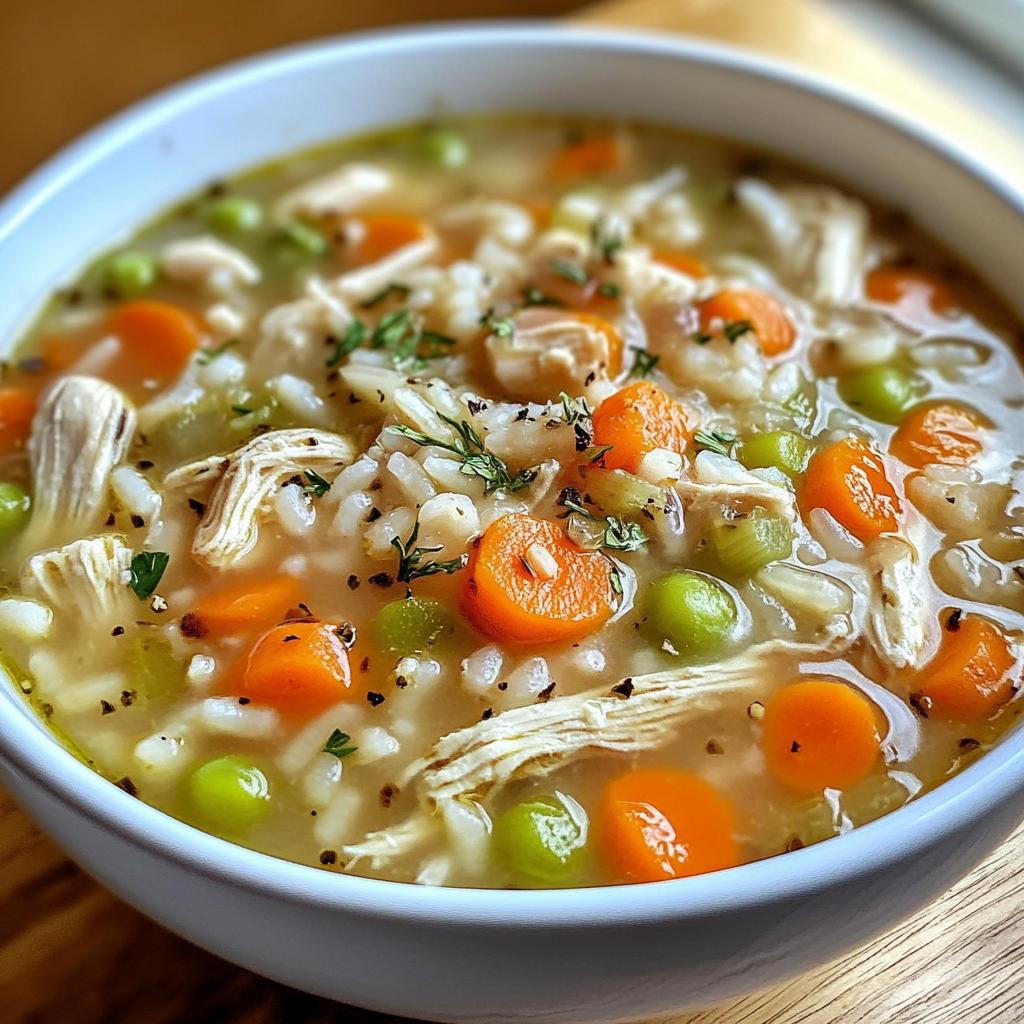 chicken noodle and rice soup