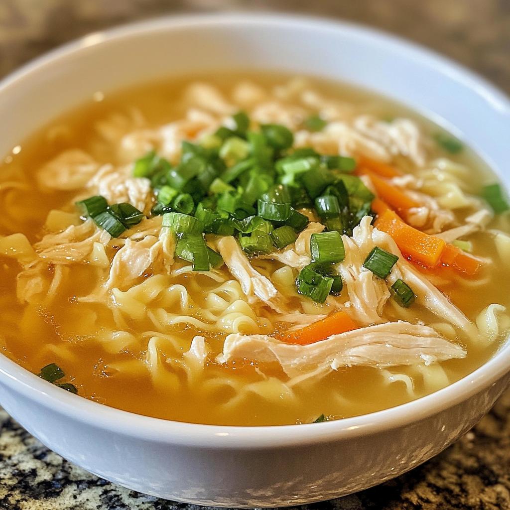 chicken noodle egg drop soup