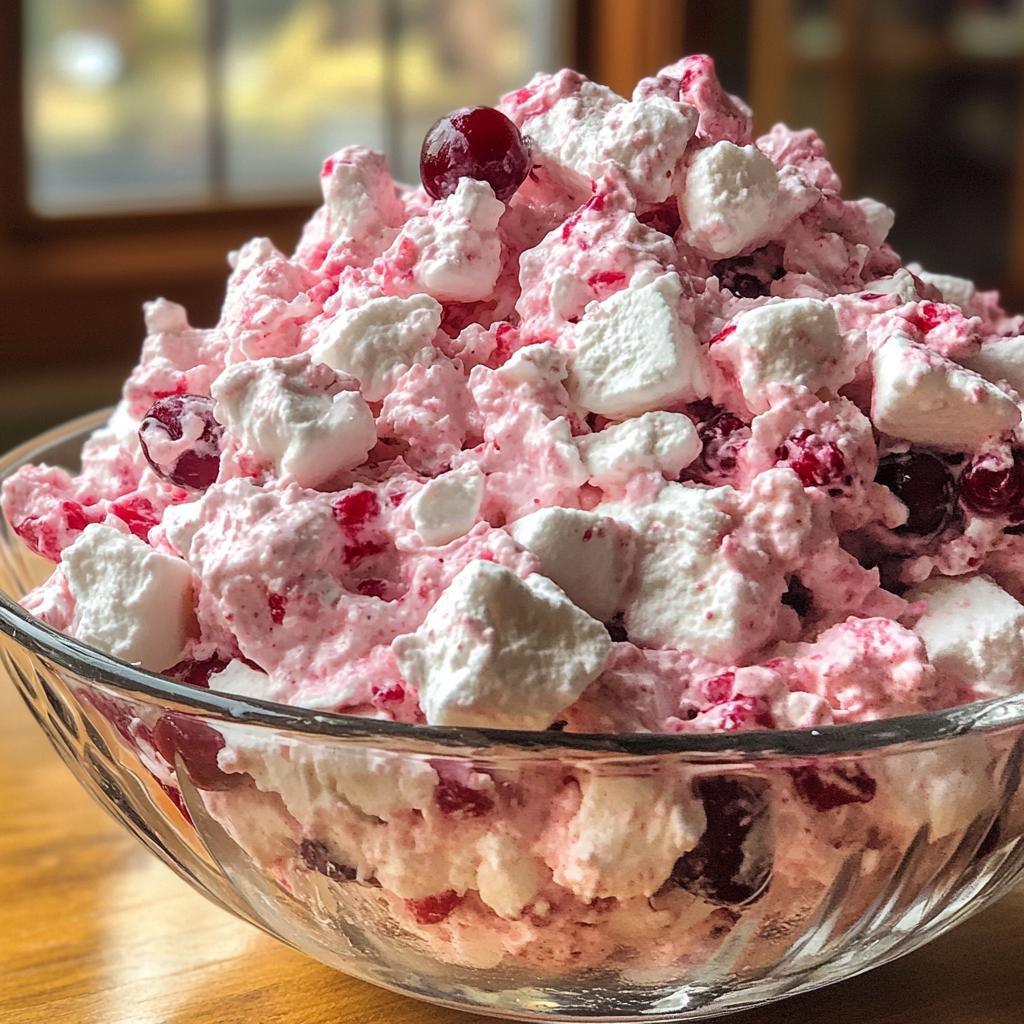cranberry fluff salad thanksgiving