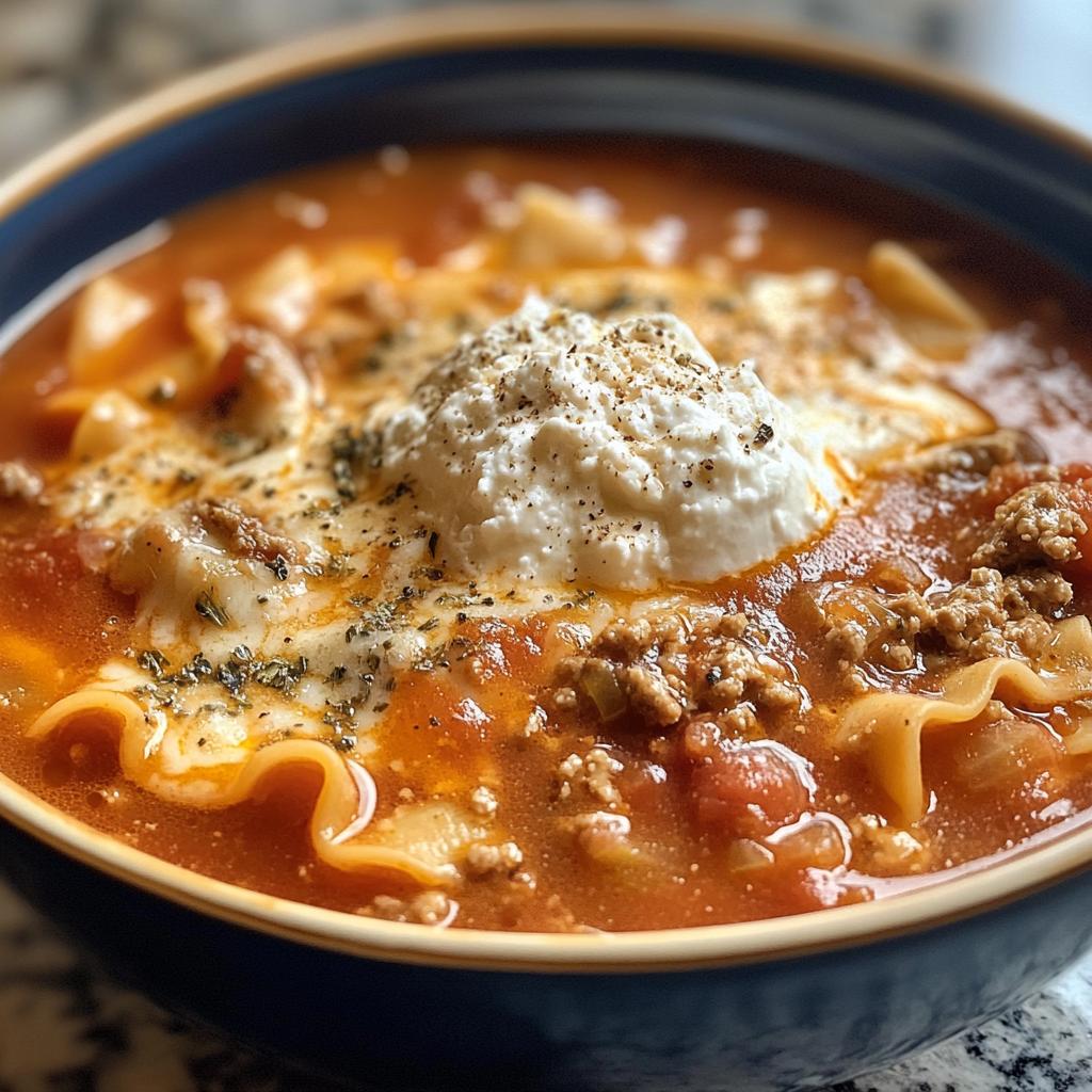 crockpot lasagna soup recipe