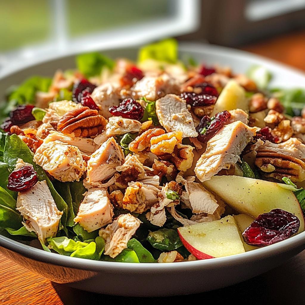harvest chicken salad with maple dijon dressing recipe - detail 1