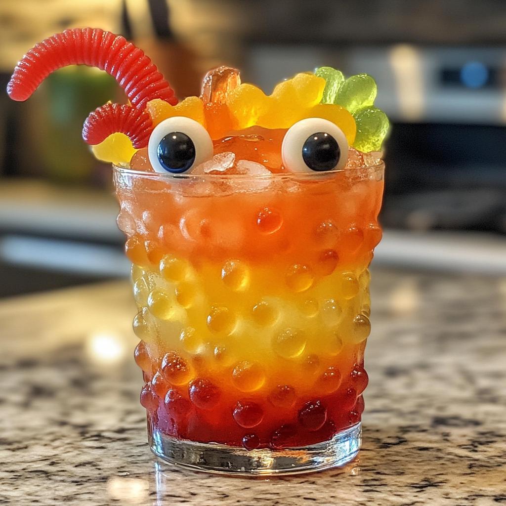 little monster halloween mocktails recipe