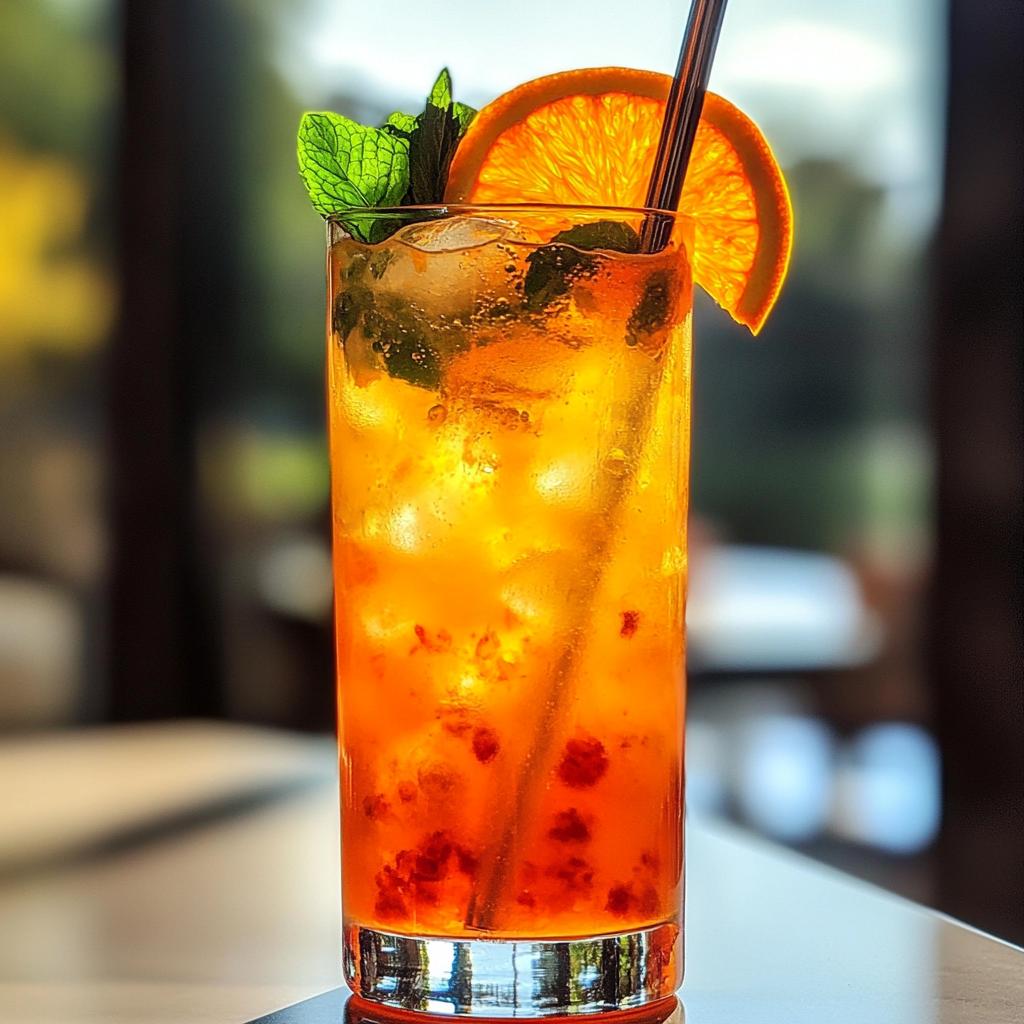 orange mocktail spritzer recipe