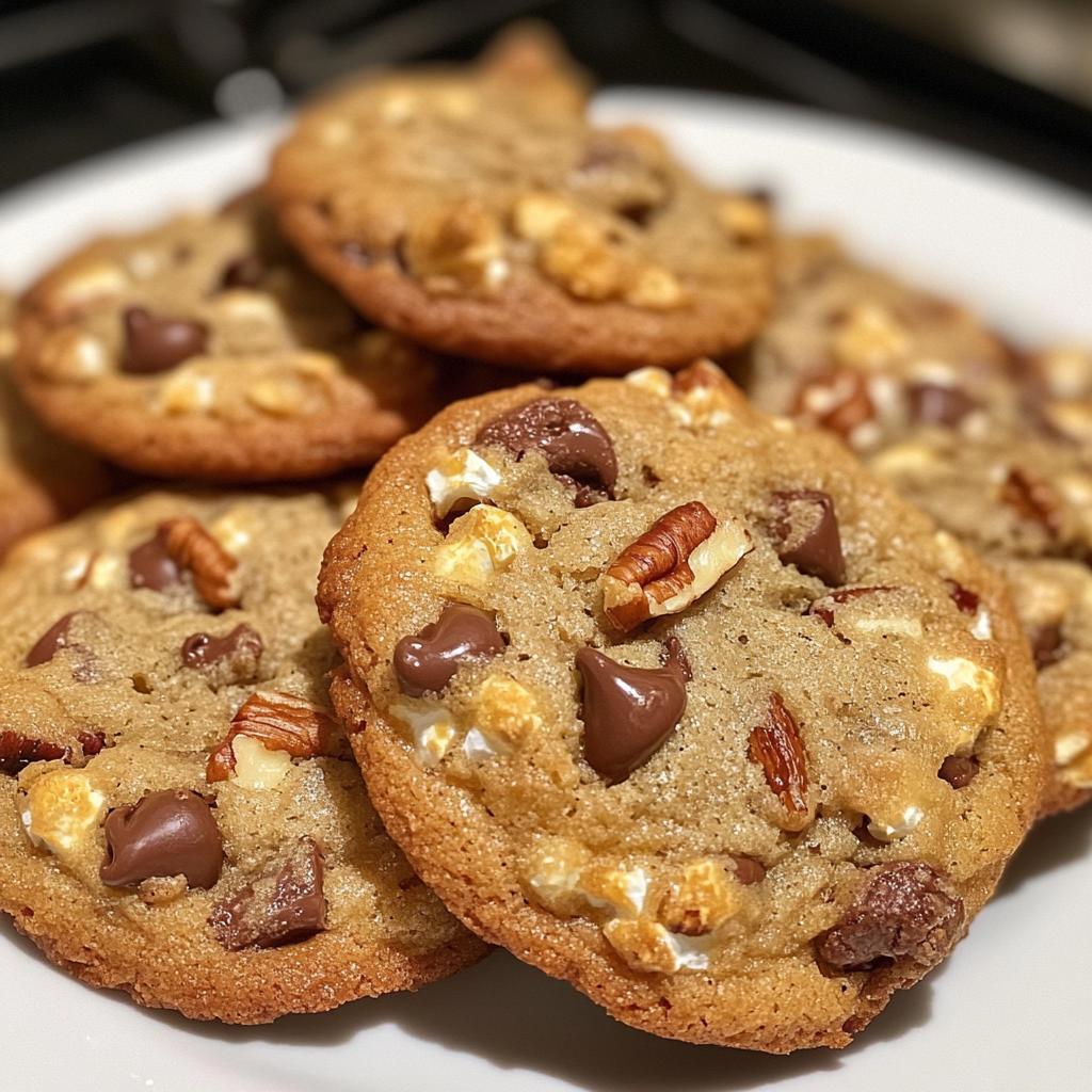 popcorn cookies with chocolate chips and pecans recipe