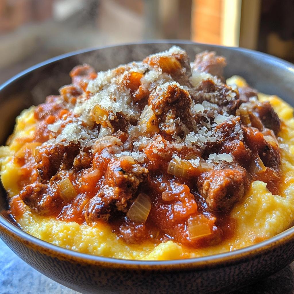sausage ragu polenta bowls recipe