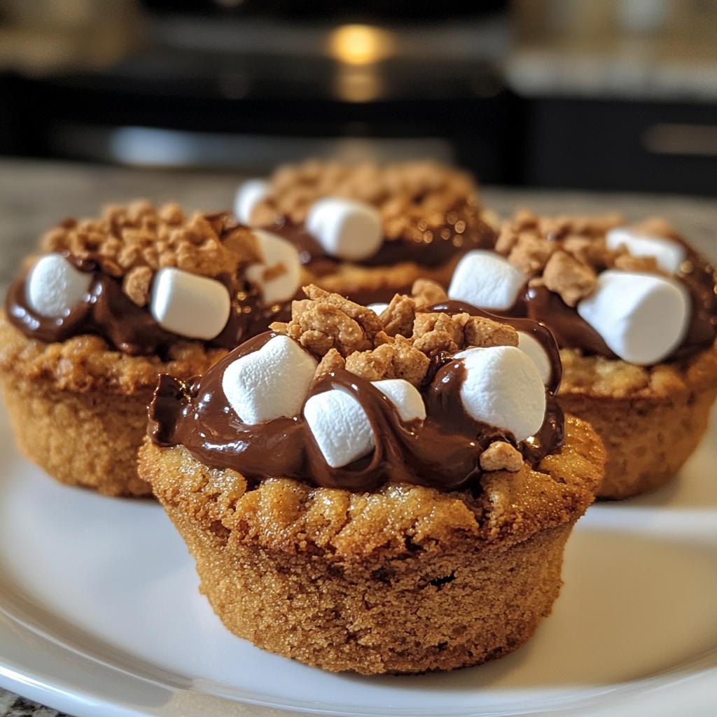 smores cookie cups recipe